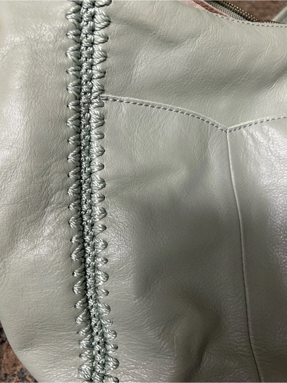 The Sak Women's Light Sage Leather Hobo Bag -